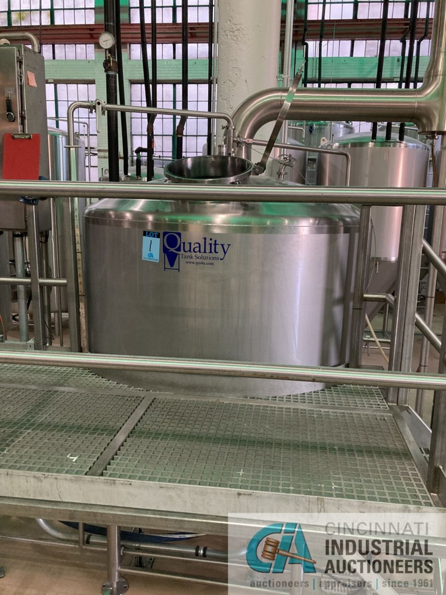 20 BBL 2-VESSEL BREW HOUSE SYSTEM CONSISTING OF QTS MODEL 20 BBL BREW KETTLE; S/N 11767-20-BK/WP - Bild 12 aus 18