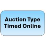 IMPORTANT NOTICE – This is a timed online only auction.