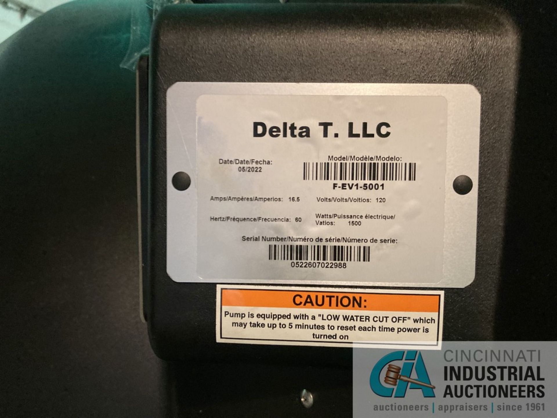 72" DELTA T MODEL F-EV1-5001 PORTABLE BIG ASS FAN **For convenience, the loading fee of $100.00 will - Image 2 of 3