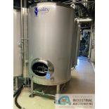 15 BBL QTS SOLUTIONS GLYCOL JACKETED SERVING TANK AT 45" DIAMETER X 97-1/2" HIGH, INCLUDES