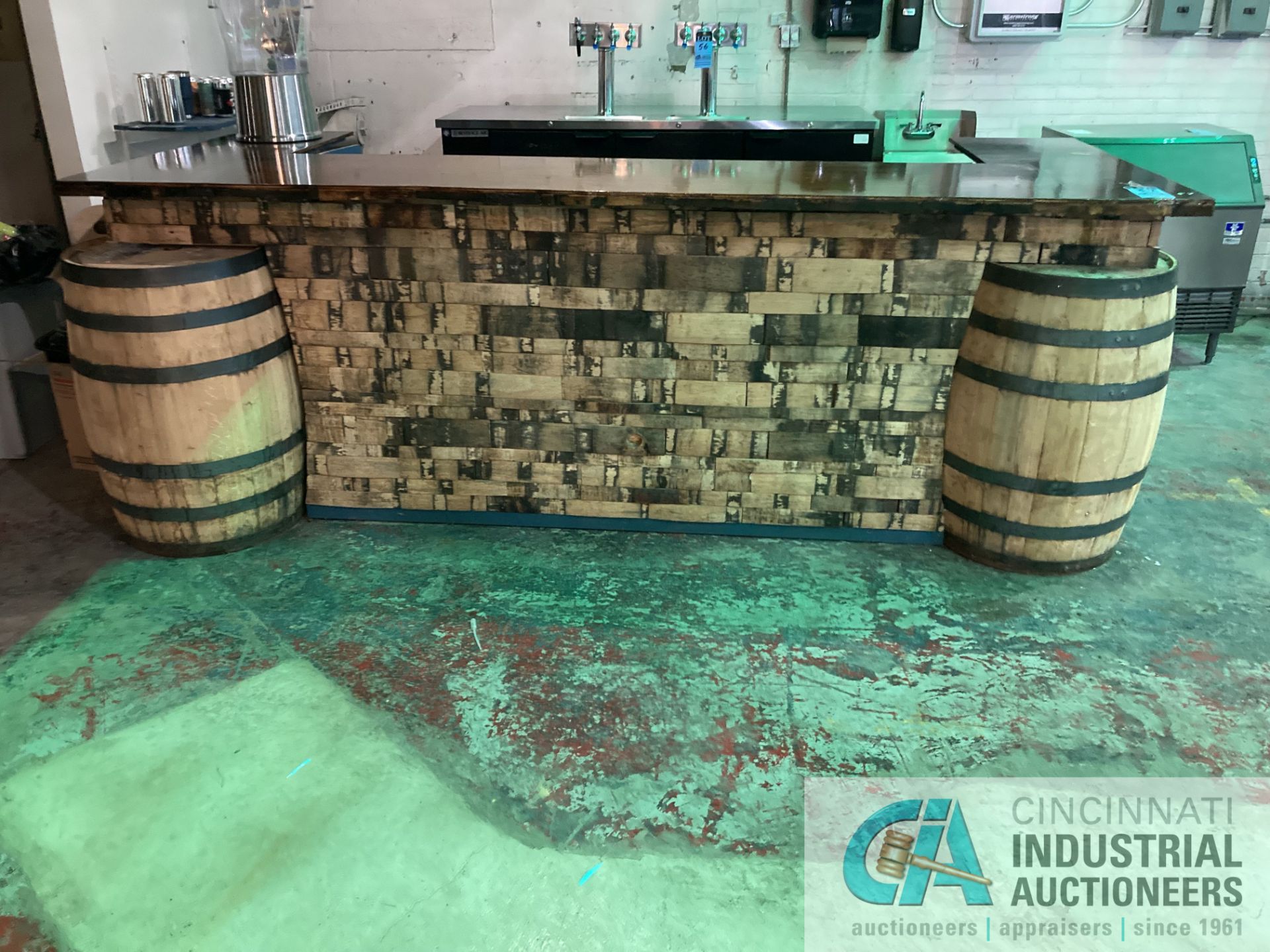 SHOP BUILT BAR WITH BARREL ENDS **For convenience, the loading fee of $200.00 will be added to the - Image 2 of 2