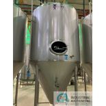 40 BBL QTS SOLUTIONS FV7 FERMENTER TANK AT 76-3/16" DIAMETER X 160' HIGH, INCLUDES SADDLES **For