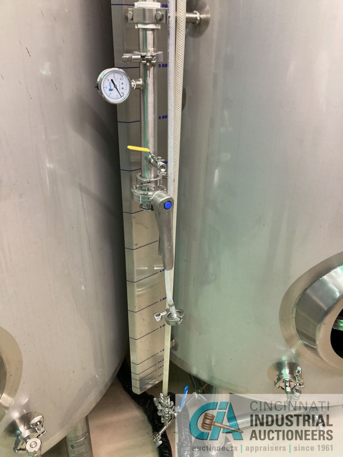 15 BBL QTS SOLUTIONS GLYCOL JACKETED SERVING TANK AT 45" DIAMETER X 97-1/2" HIGH, INCLUDES - Image 4 of 4