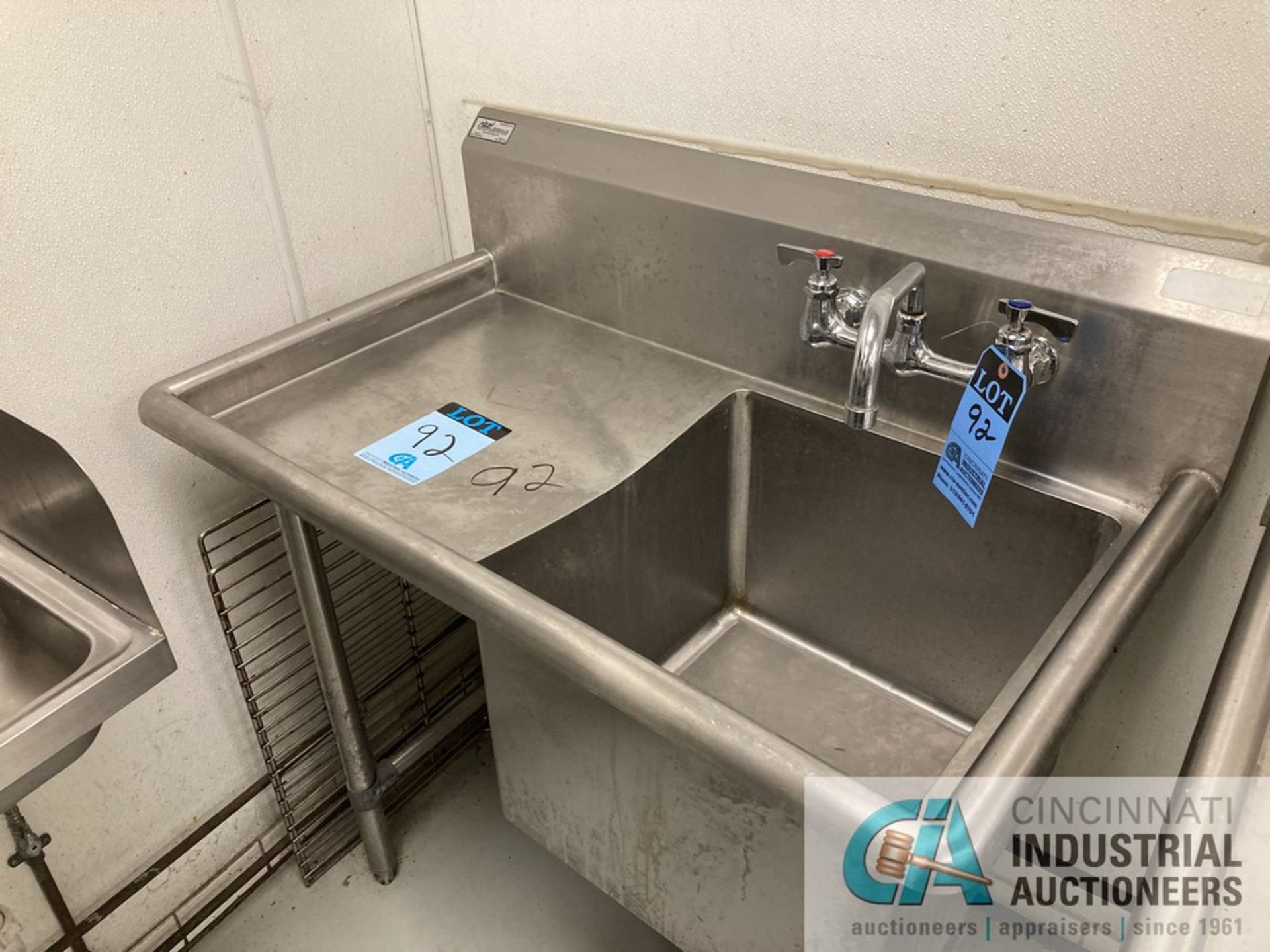 24" X 40" SINGLE BOWL SS SINK **For convenience, the loading fee of $100.00 will be added to the