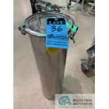 SS HOP TANK, 9" DIAMETER X 29" HIGH **For convenience, the loading fee of $50.00 will be added to