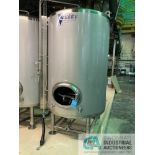 15 BBL QTS SOLUTIONS GLYCOL JACKETED SERVING TANK AT 45" DIAMETER X 97-1/2" HIGH, INCLUDES