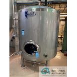 15 BBL QTS BRITE TANK AT 45" DIAMETER X 97-1/2" HIGH, INCLUDES SADDLES **For convenience, the