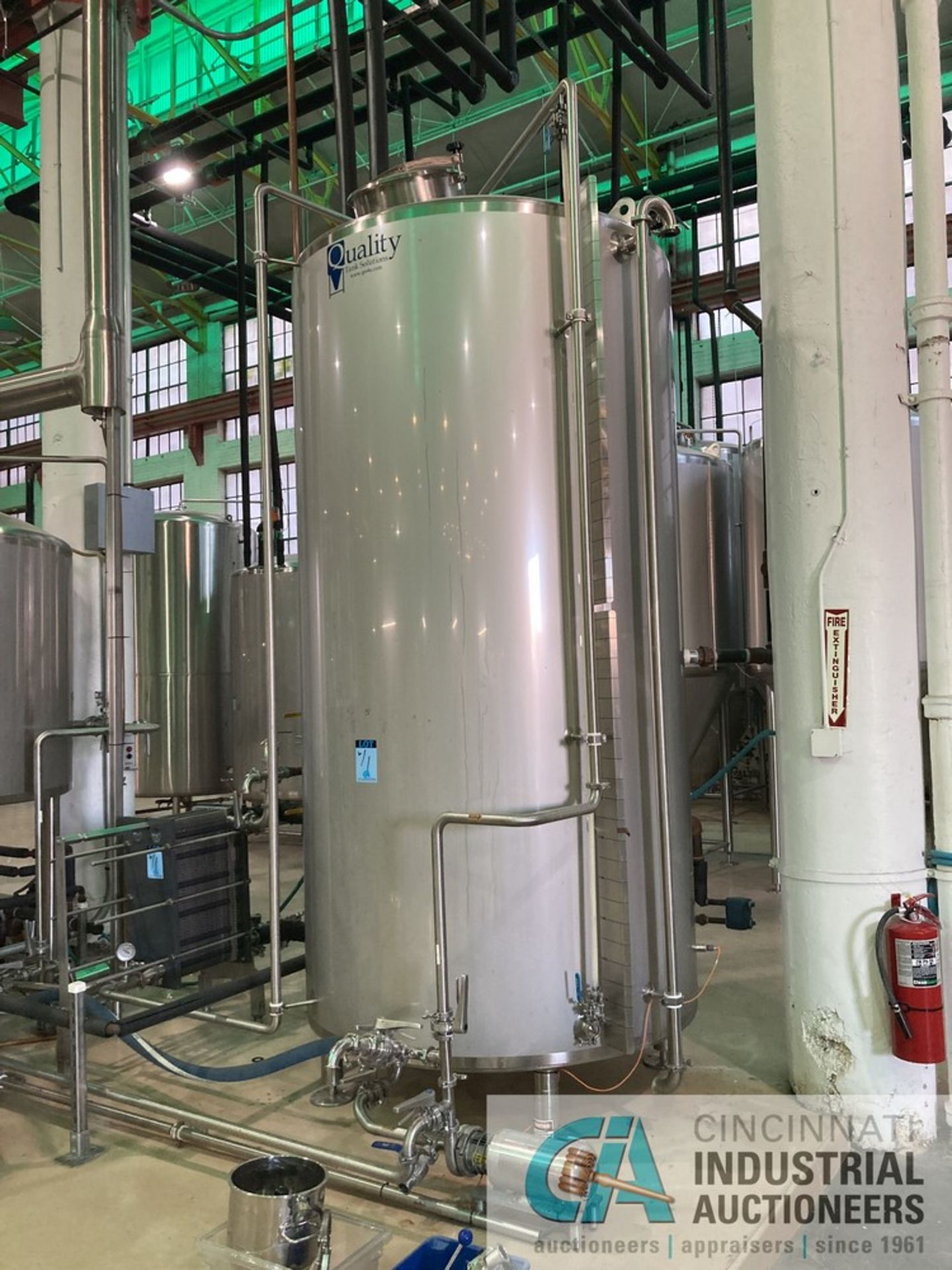 20 BBL 2-VESSEL BREW HOUSE SYSTEM CONSISTING OF QTS MODEL 20 BBL BREW KETTLE; S/N 11767-20-BK/WP - Image 8 of 18