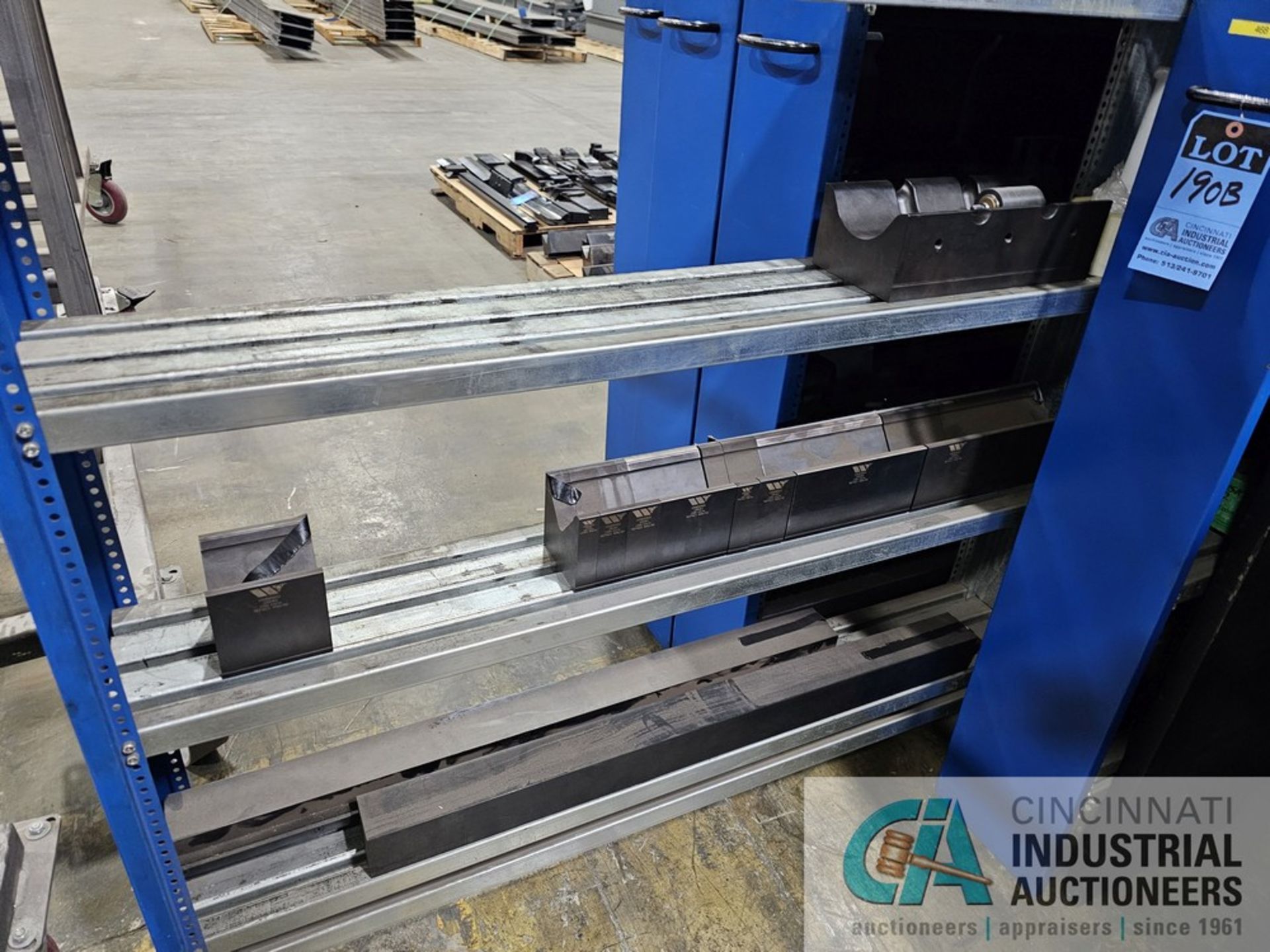 WILTON PRESS BRAKE TOOLING WITH 45" WIDE X 54" DEEP X 50" HIGH 5-ROLLING DRAWER CABINET - Image 6 of 16