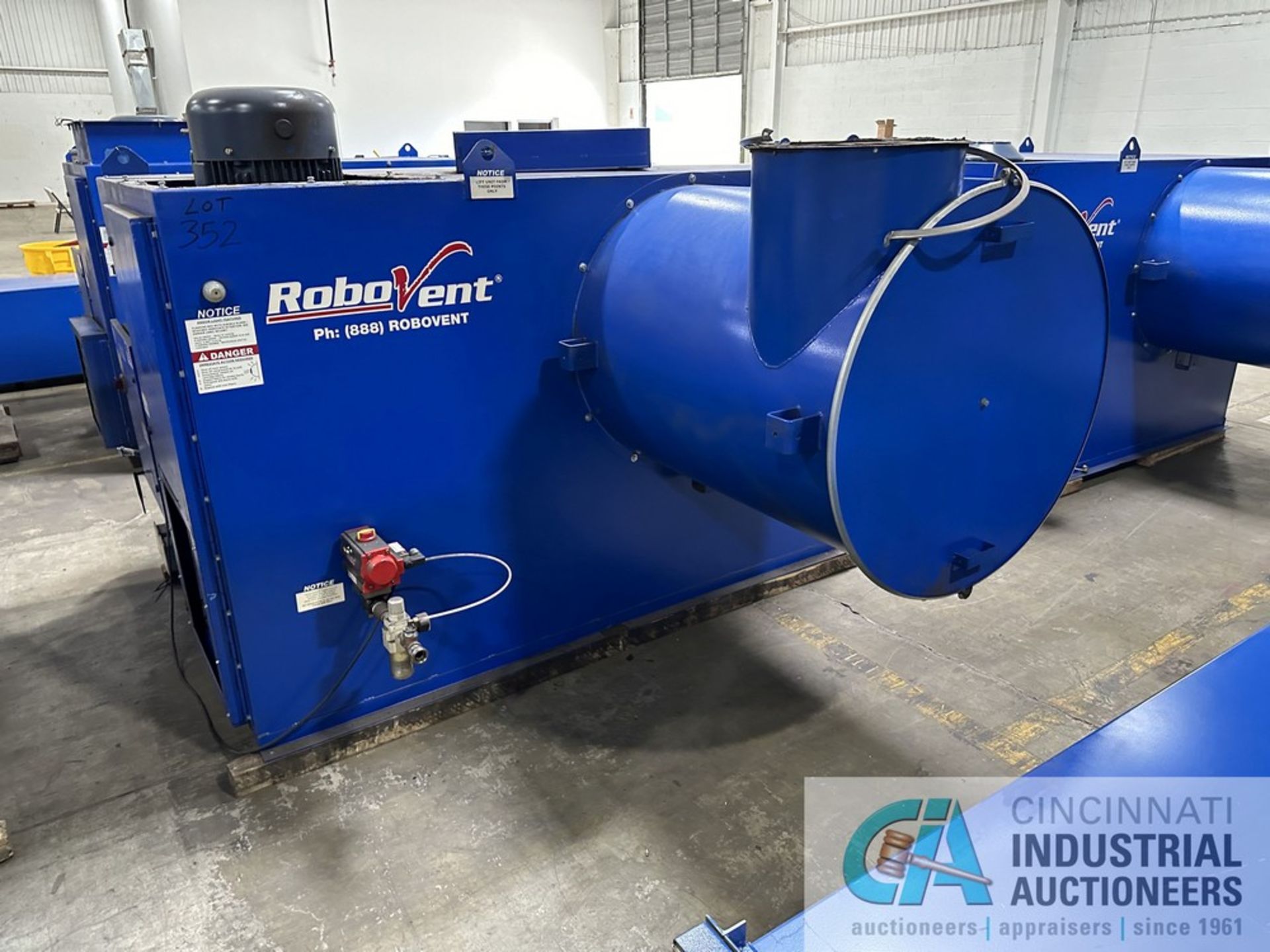 25 HP ROBOVENT FLOORSAVER MODEL DFS-800-8 DUST COLLECTOR; S/N 25603 (NEW 10/2016), DELTA 3 - Image 3 of 10