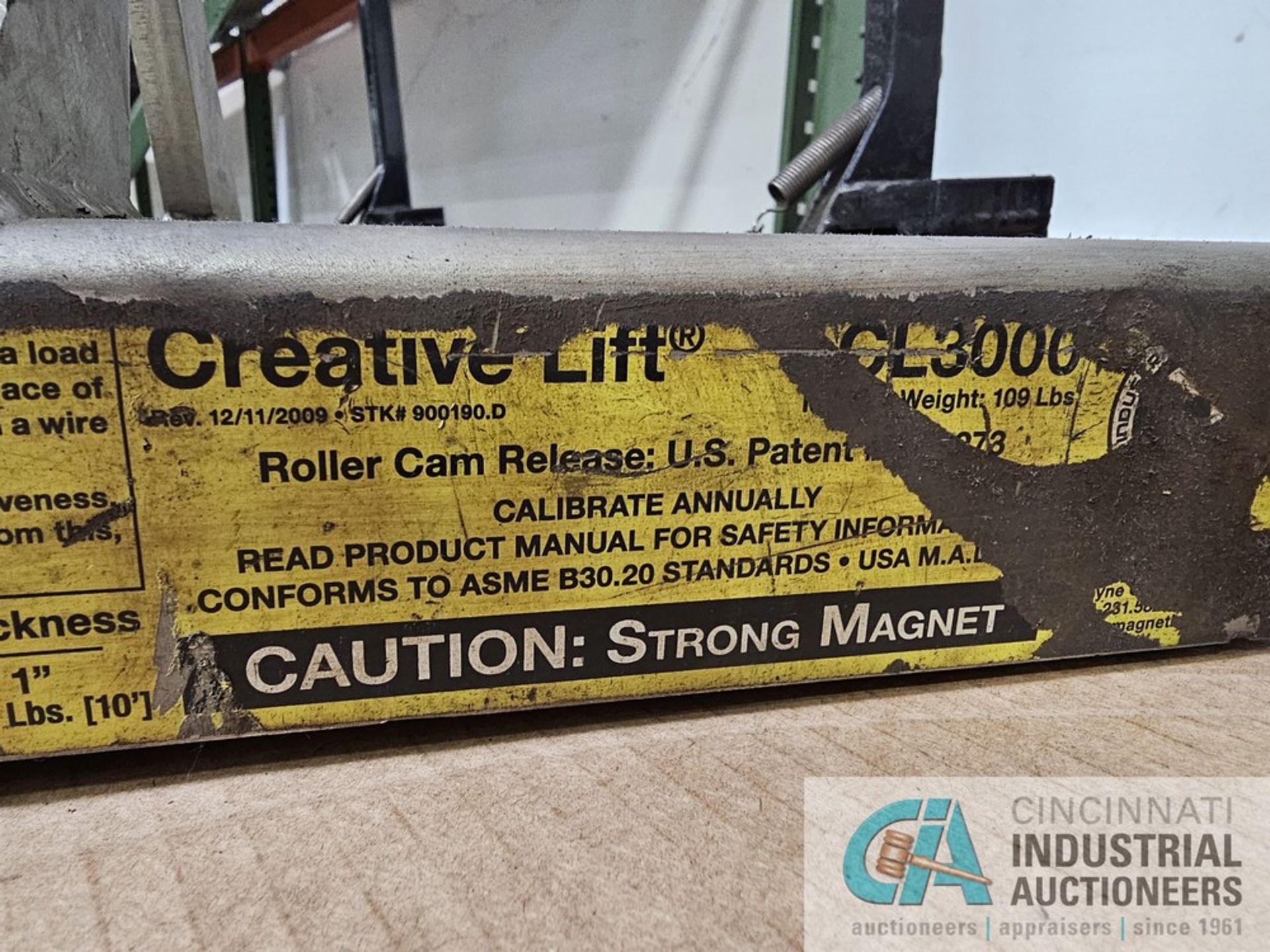 3,000 LB. CREATIVE LIFT MODEL CL3000 LIFTING MAGNET - Bild 3 aus 4