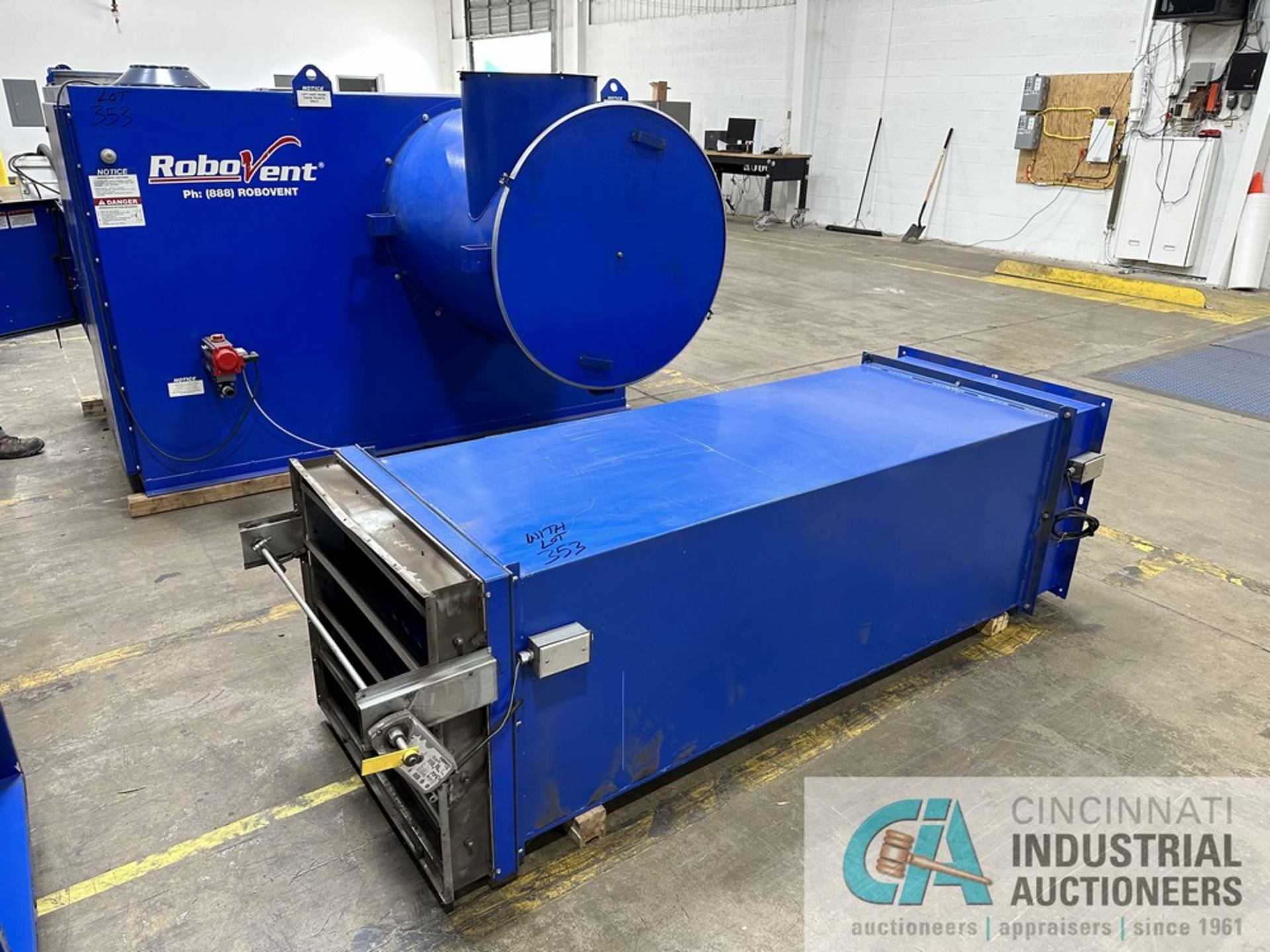 25 HP ROBOVENT FLOORSAVER MODEL DFS-800-8 DUST COLLECTOR; S/N 25599 (NEW 10/2016), DELTA 3 - Image 3 of 9