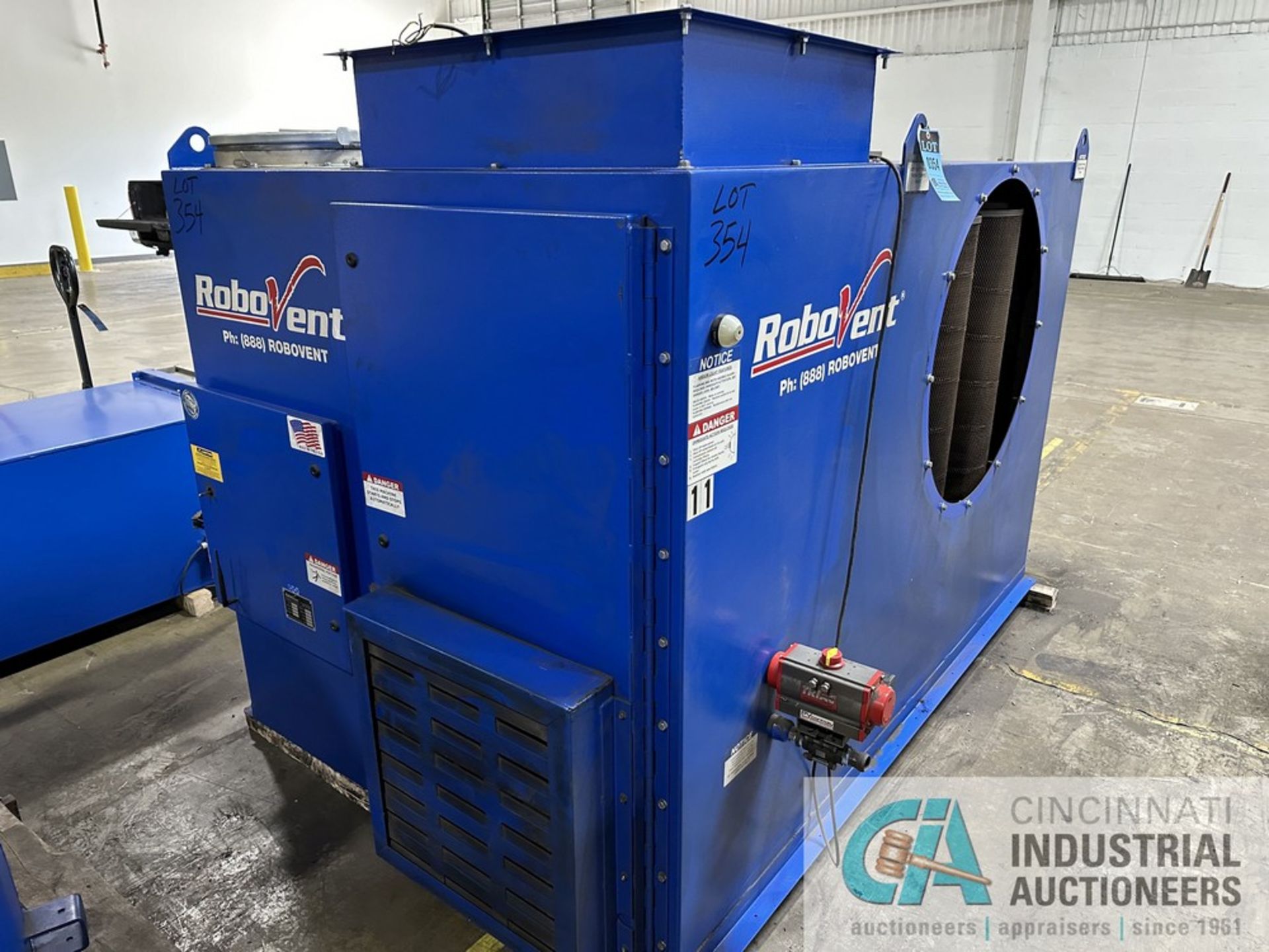 25 HP ROBOVENT FLOORSAVER MODEL DFS-800-8 DUST COLLECTOR; S/N 265609 (NEW 10/2016), DELTA 3 SPARKOUT - Image 10 of 10