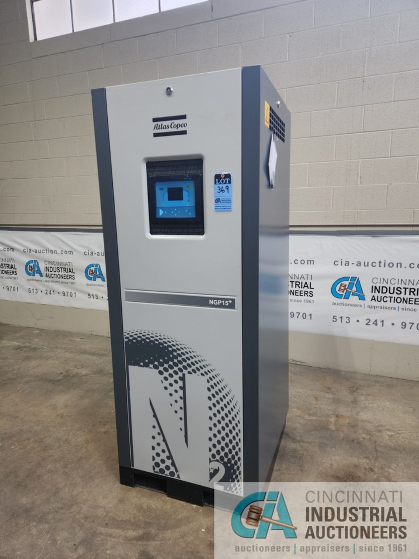 ****ATLAS COPCO MODEL NGP15+% NITROGEN GENERATOR; S/N API205726, (MANUFACTURED 2017 - NEVER PUT IN