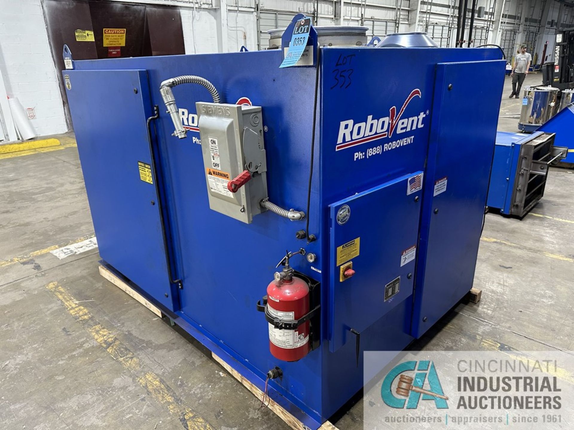 25 HP ROBOVENT FLOORSAVER MODEL DFS-800-8 DUST COLLECTOR; S/N 25599 (NEW 10/2016), DELTA 3