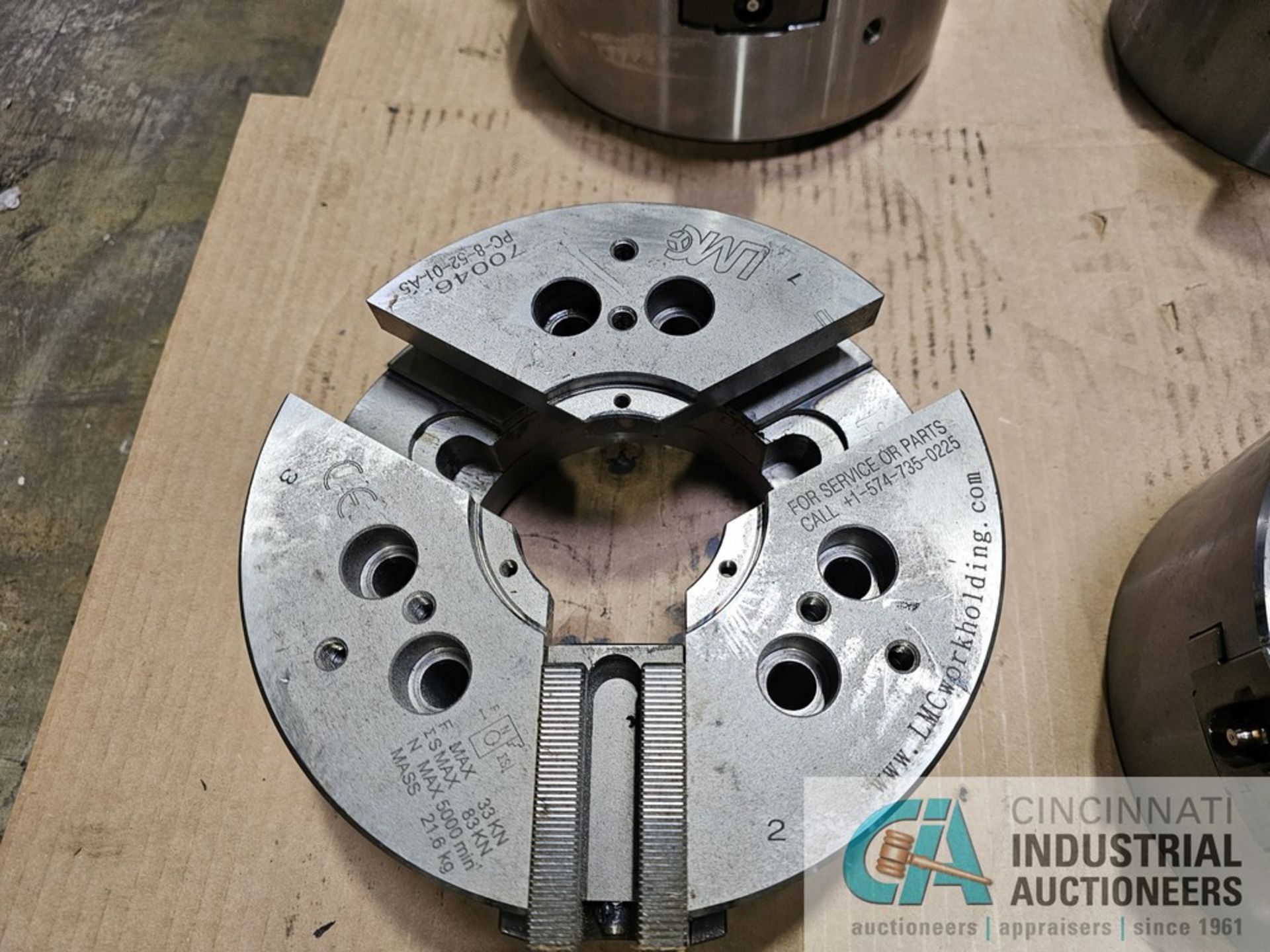 CNC LATHE CHUCKS, (1) 8" SAMCHULLY, (2) 8" LMC AND (1) 8" BISON - Image 5 of 5