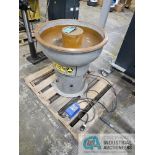 26" DIAMETER ROTEC VIBRATORY FINISHING TUB