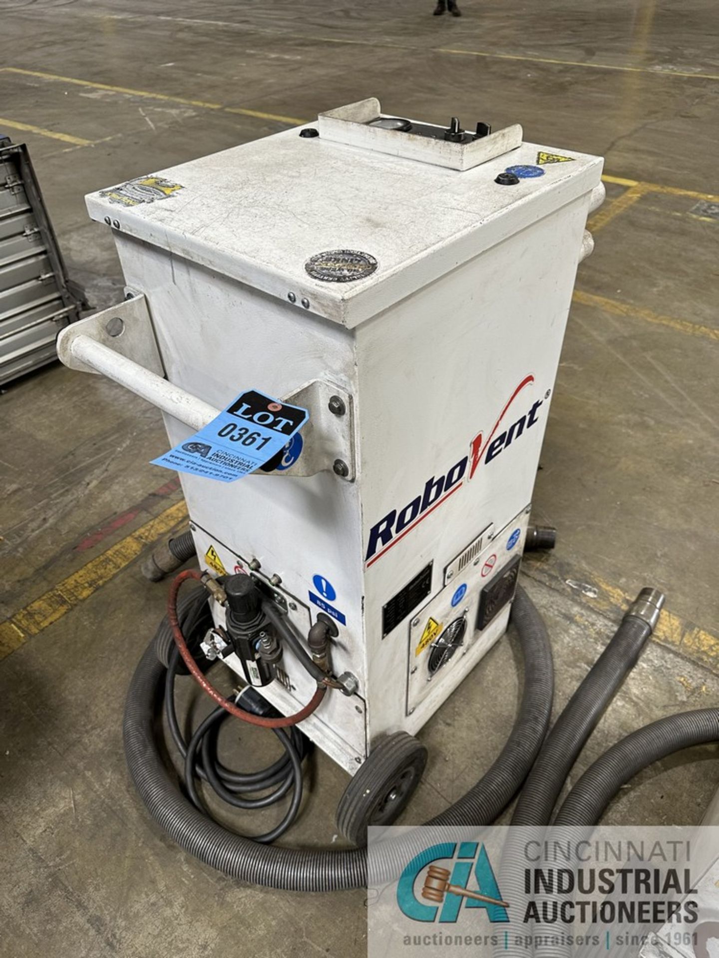 3 HP ROBOVENT HIGH-VAC MODEL HVP-120-480 PORTABLE DUST COLLECTOR; S/N 27493 (2018) - Image 4 of 5