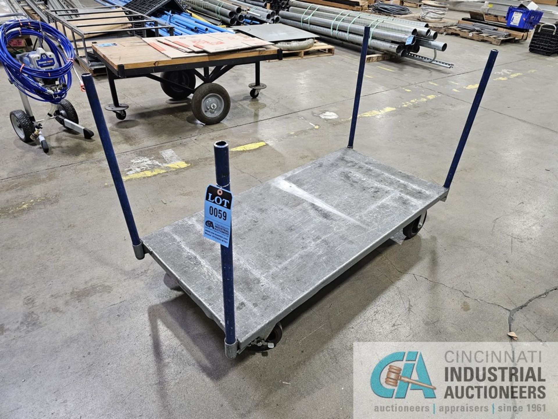 30" X 60" STEEL MATERIAL CART