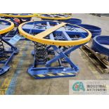 44" DIAMETER GLOBAL INDUSTRIAL SPRING LOADED SCISSOR TABLE