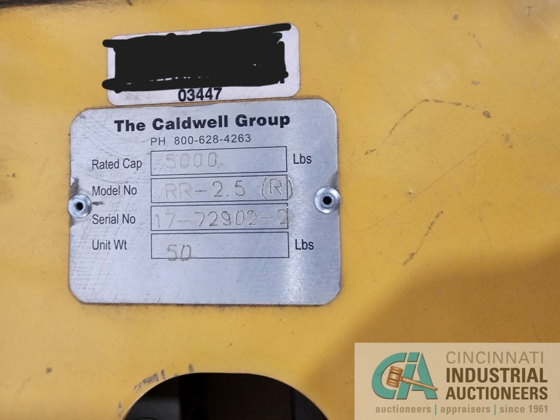 2.5 TON CAPACITY CALDWELL MODEL RR-2.5 RADIO RELEASE HOOK - Image 4 of 4