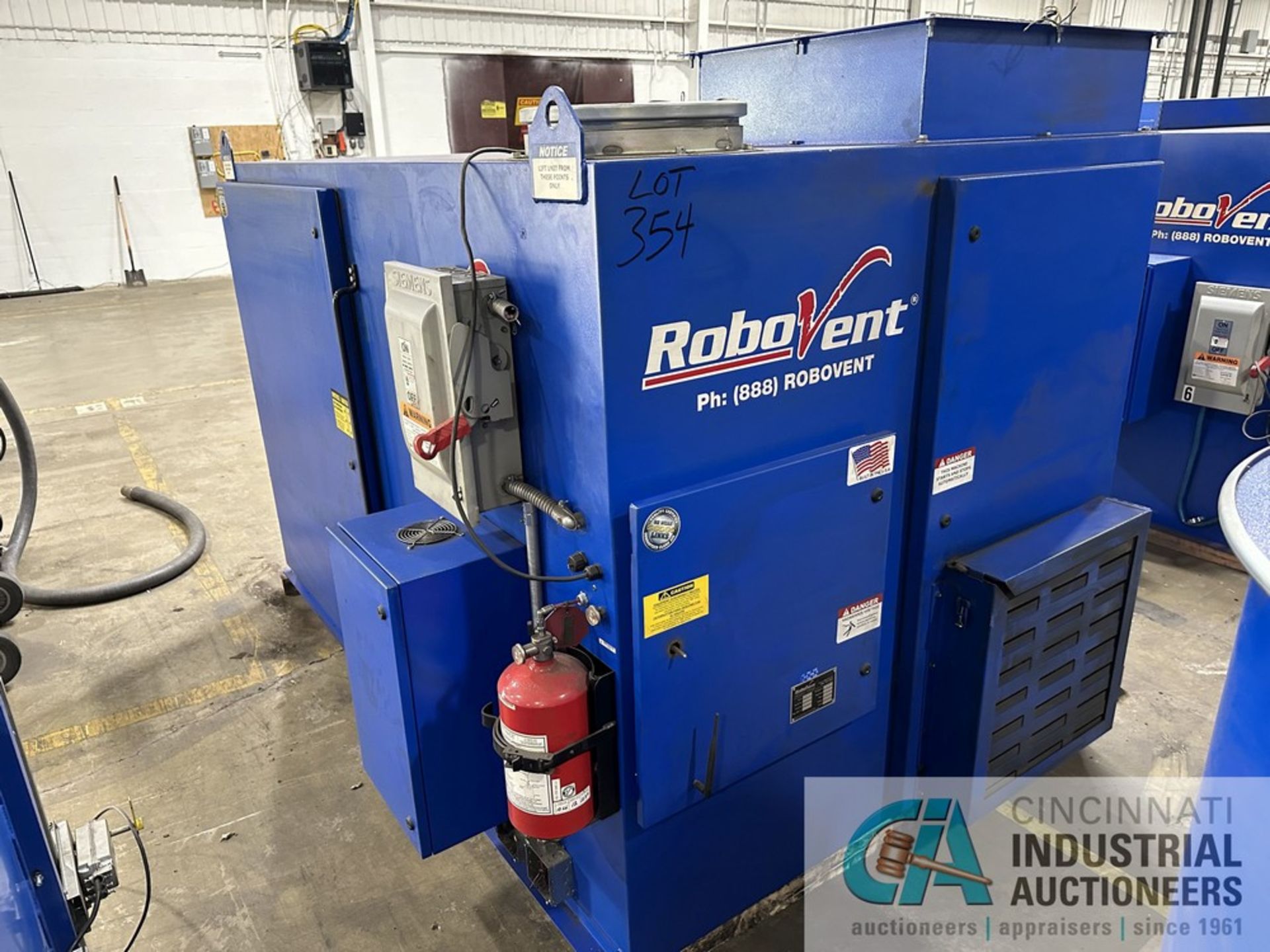 25 HP ROBOVENT FLOORSAVER MODEL DFS-800-8 DUST COLLECTOR; S/N 265609 (NEW 10/2016), DELTA 3 SPARKOUT - Image 6 of 10