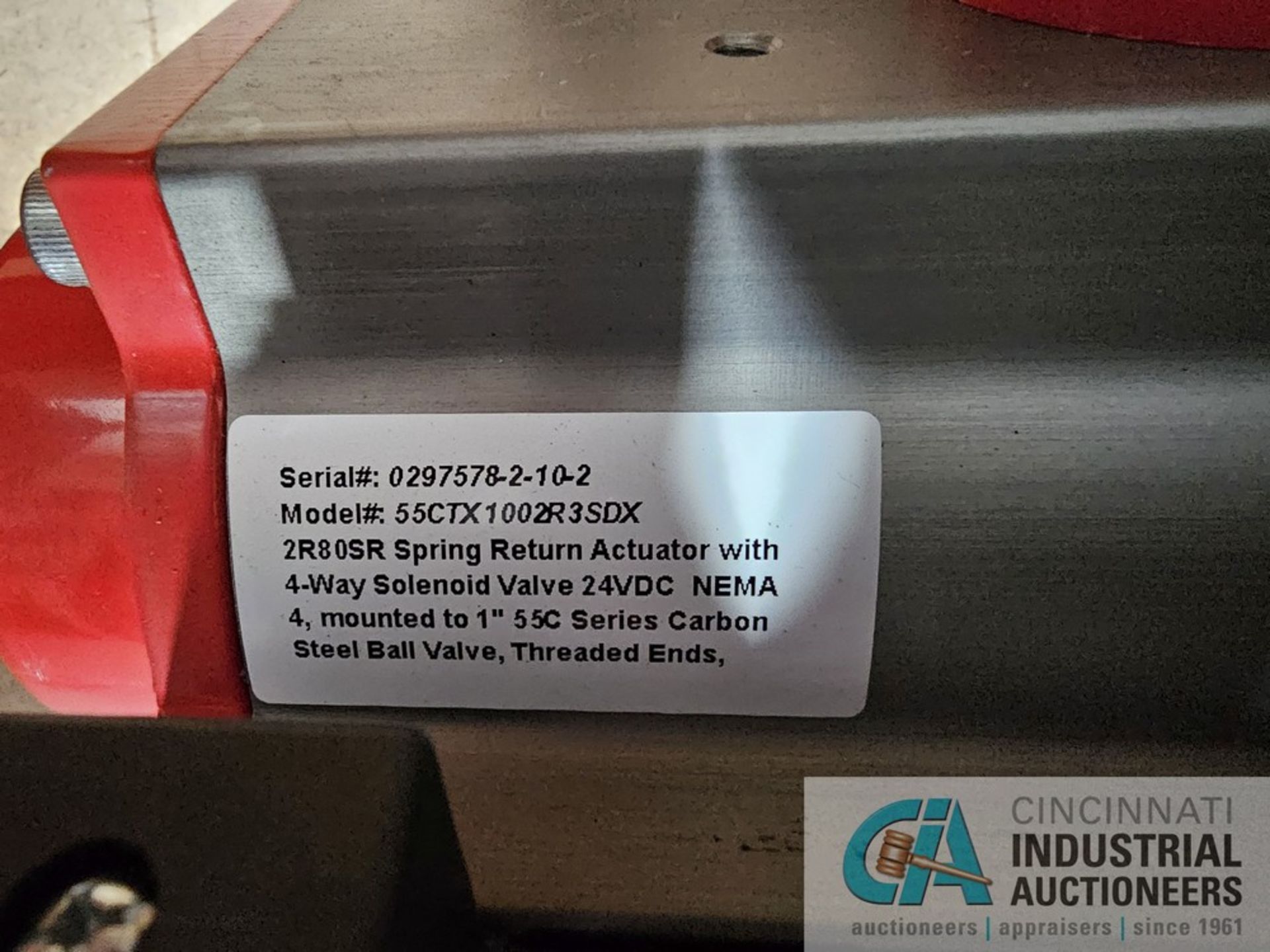 TRIAC CONTROLS MODEL 55CTX1002R3XDS DOUBLE ACTING ACTUATOR - Bild 5 aus 5