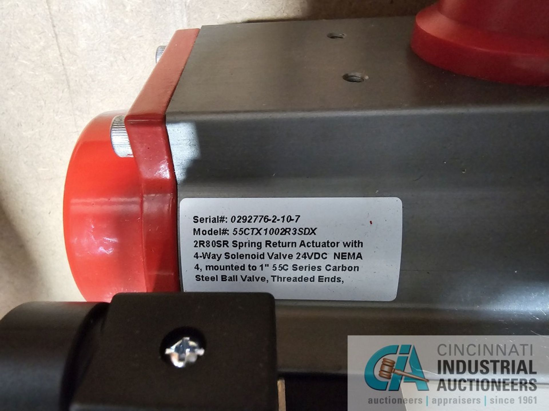 TRIAC CONTROLS MODEL 55CTX1002R3XDS DOUBLE ACTING ACTUATOR - Image 4 of 4
