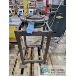 19" DIAMETER ROD BENDER ON HEAVY STAND