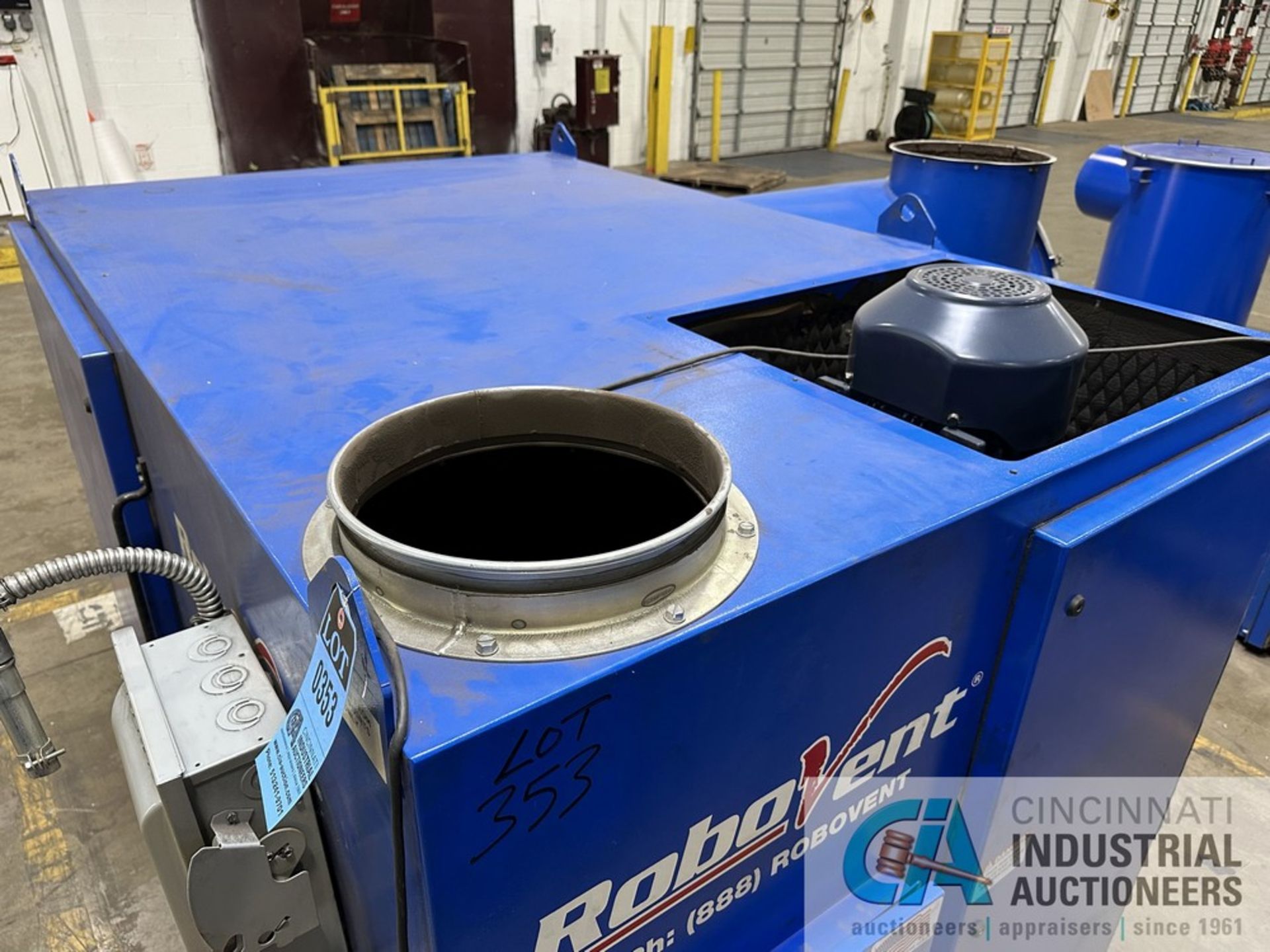 25 HP ROBOVENT FLOORSAVER MODEL DFS-800-8 DUST COLLECTOR; S/N 25599 (NEW 10/2016), DELTA 3 - Image 7 of 9