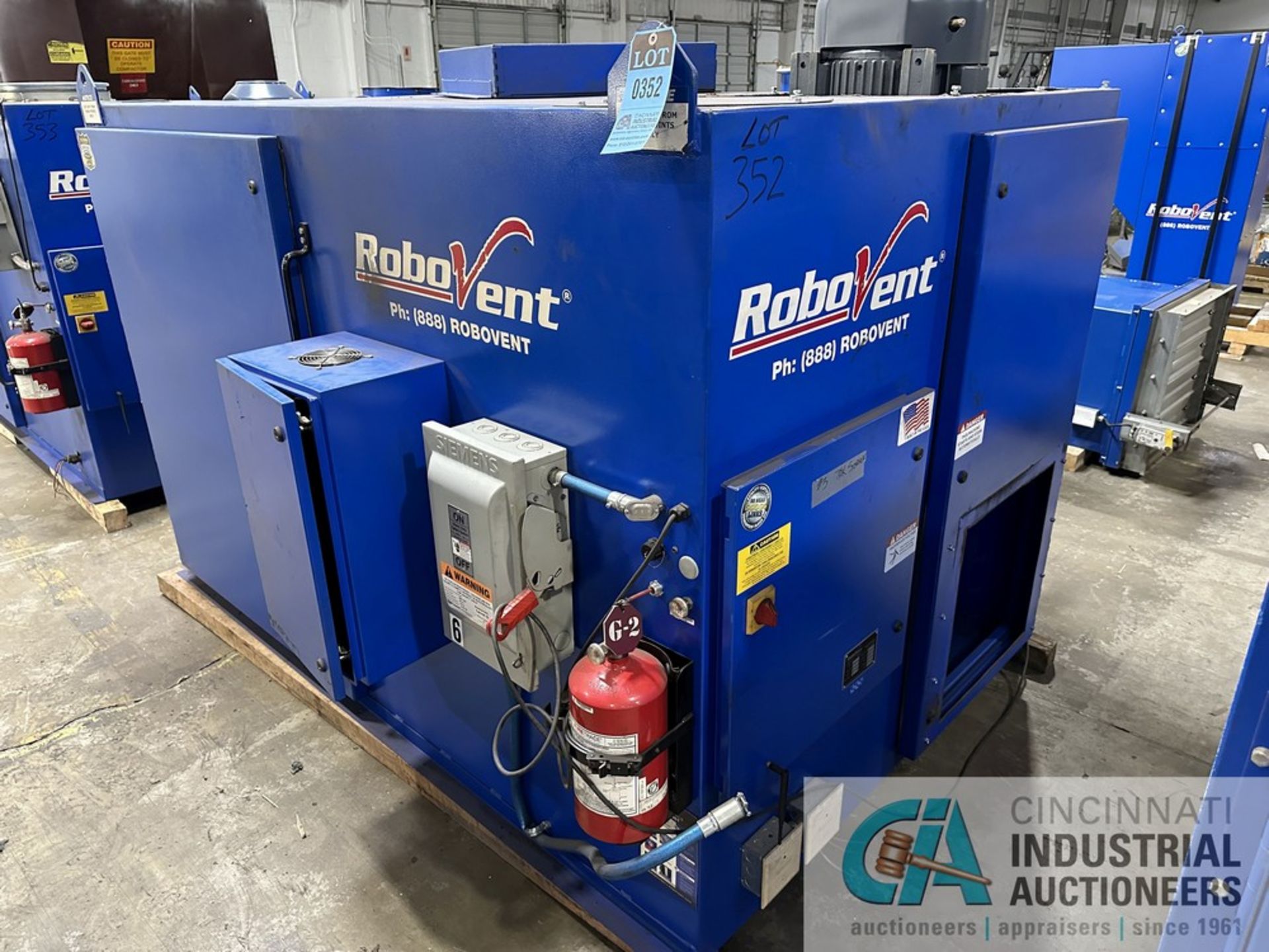 25 HP ROBOVENT FLOORSAVER MODEL DFS-800-8 DUST COLLECTOR; S/N 25603 (NEW 10/2016), DELTA 3 - Image 2 of 10