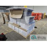 (LOT) (1) SKID 48" POLICARB SHEETS, 48", 39", 27" WIDTHS