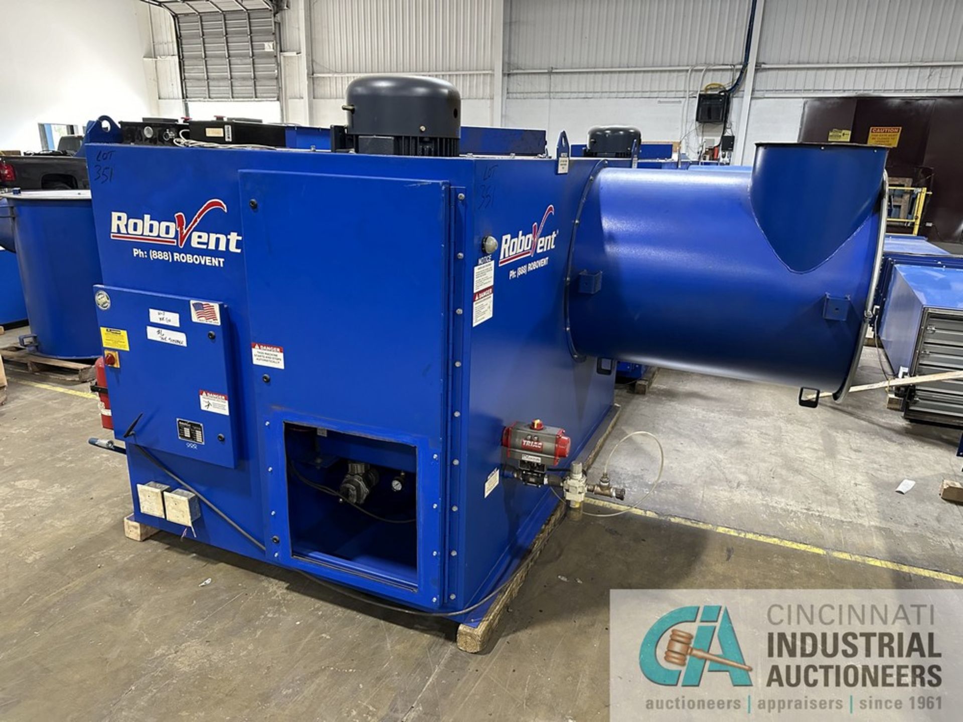 25 HP ROBOVENT FLOORSAVER MODEL DFS-800-8 DUST COLLECTOR; S/N 25608 (NEW 10/2016), DELTA 3 - Image 4 of 13