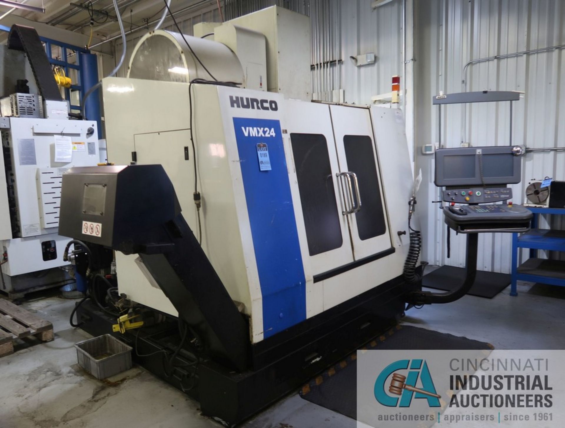 HURCO MODEL VMX24 CNC VERTICAL MACHINING CENTER; S/N 06001019EHA (NEW 2009), CAT 40 TAPER