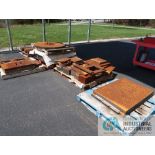 (LOT) MISCELLANEOUS SIZE THICK STEEL FLAT STOCK AND BAR