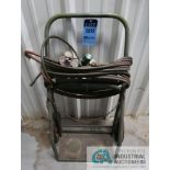 OXY-ACETYLENE CART WITH HOSES, GAGES AND TORCH