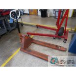 5,500 LB. CAPACITY (APPROX.) HAND HYDRAULIC PALLET JACK