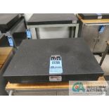 18" X 24" X 3" THICK TWO-LEDGE BLACK GRANITE SURFACE PLATE