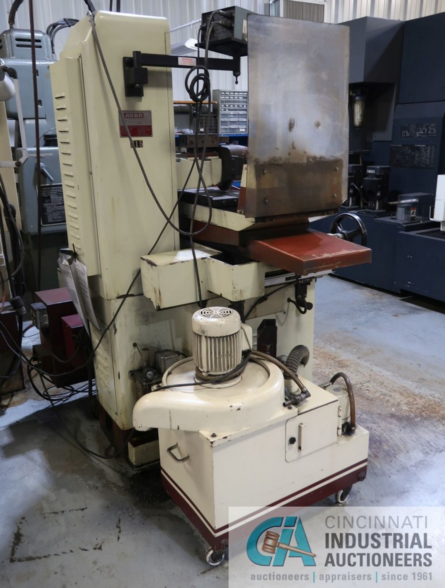 10" X 20" ACER MODEL AGS1020AHD SURFACE GRINDER; S/N 96060546, ACU-RITE DRO, KENETEC CHUCK-MASTER - Image 8 of 9