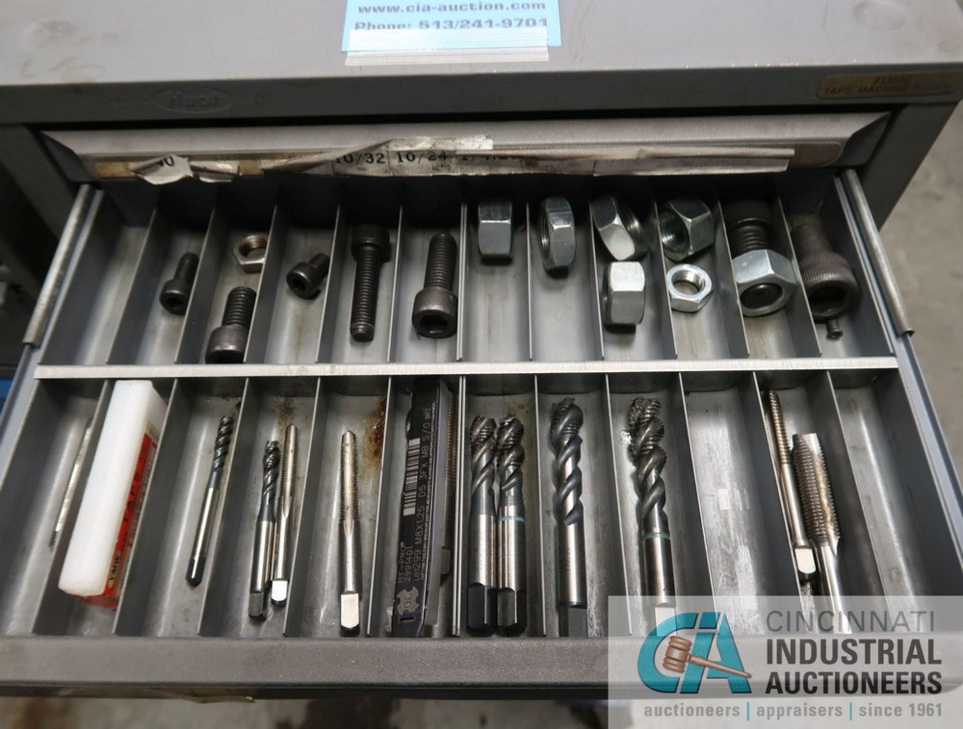 INDEX CABINET AND CONTENTS WITH MISCELLANEOUS TOOLING - Image 8 of 11