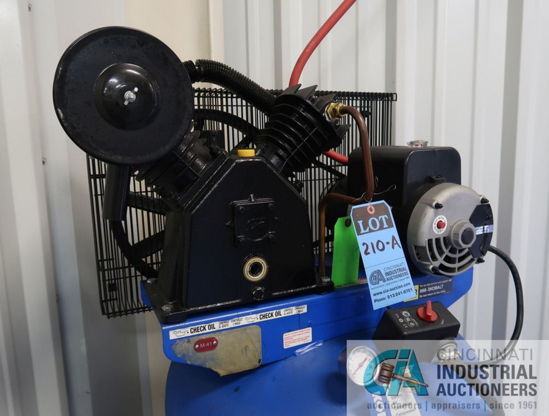 6 HP KOBALT TWO-STAGE PUMP ELECTRIC AIR COMPRESSOR; S/N FS85173 (NEW 12-2-2019), 175 MAX PSI, 240 - Image 2 of 4