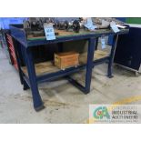 30" X 60" X 34" HIGH STEEL WORKBENCH **SPECIAL NOTICE - DELAYED REMOVAL - PICKUP 4-25-24**