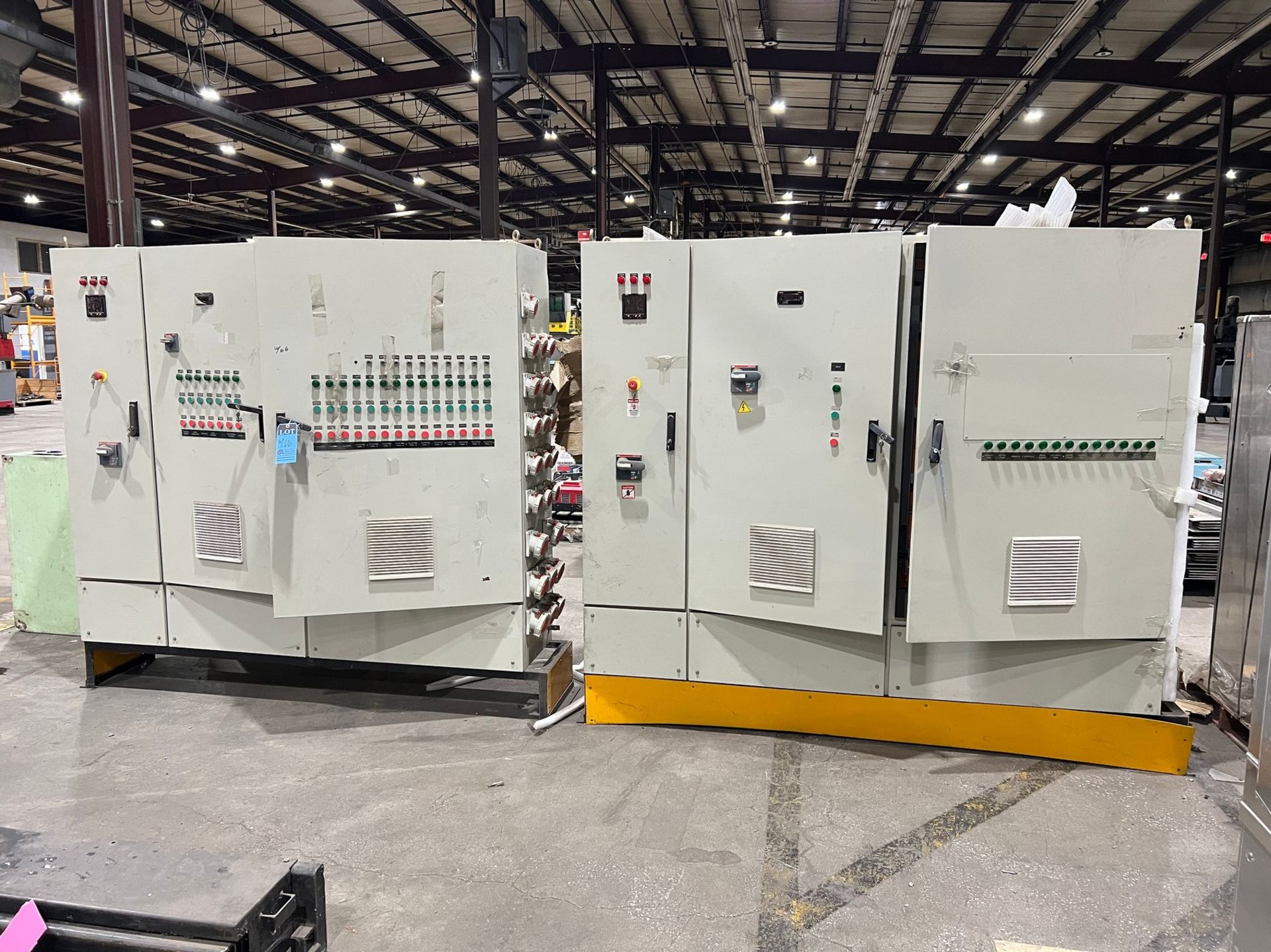 WASH LINE CONTROL PANELS, START/STOP CONTROL BUTTONS, YASKAWA AND ABB ...