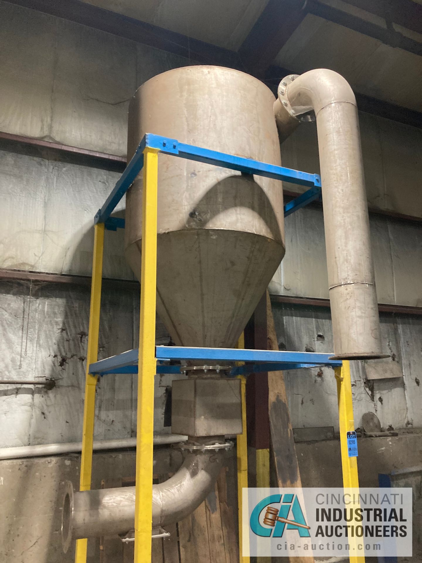 48" DIAMETER X 15' CONE BOTTOM HOPPER - Image 2 of 2