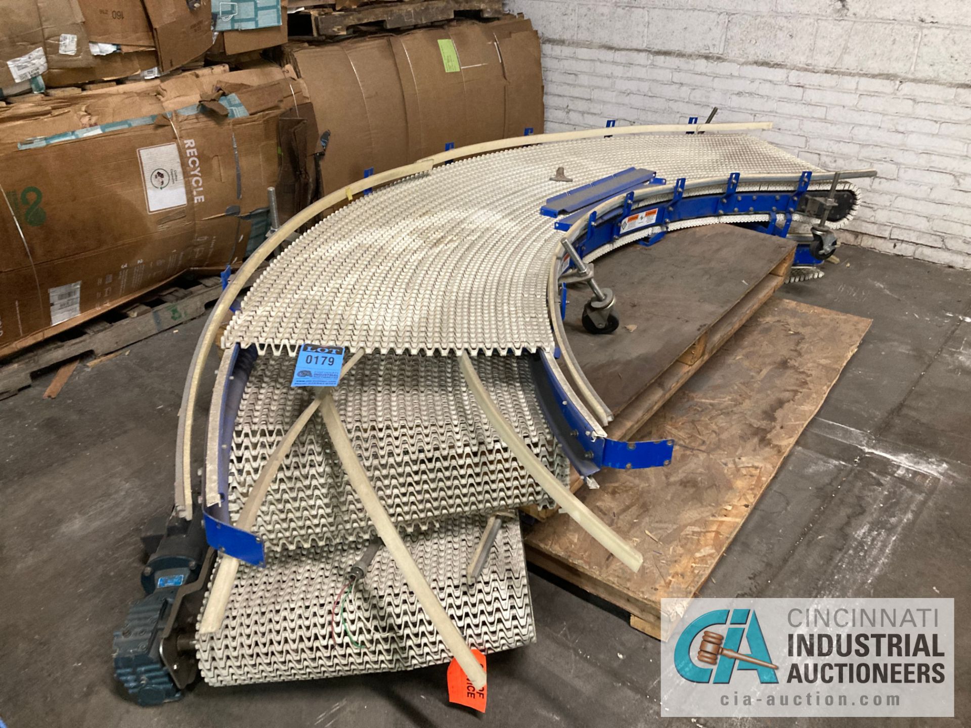 SECTIONS 26" WIDE RUBBER BLET CONVEYOR WITH STANDS