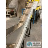 6" WIDE X 72" LAROS RUBBER BELT INCLINE CONVEYOR