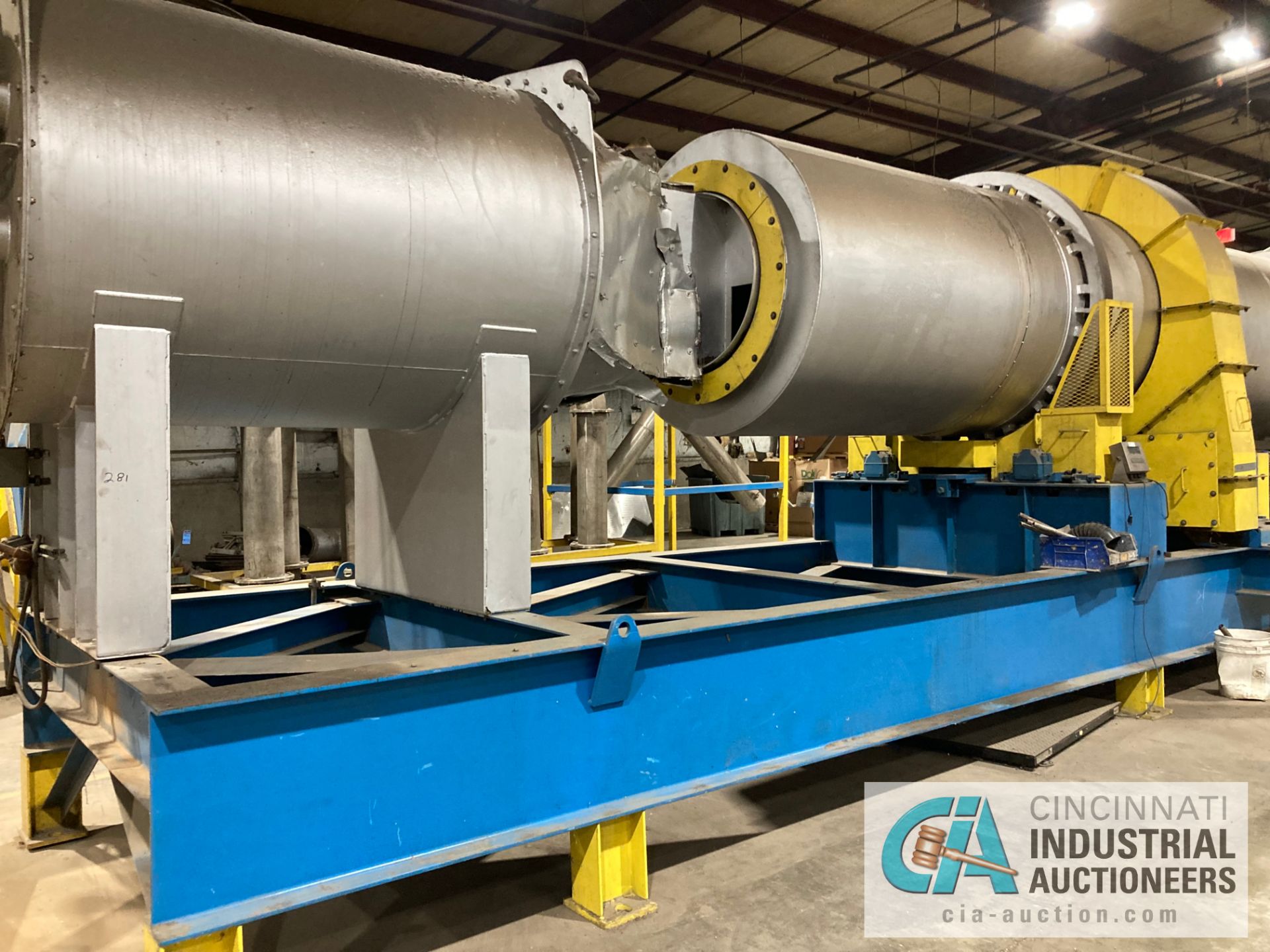 7' DIAMETER X 35' LONG GAS FIRED ROTARY DRYER - Image 2 of 6