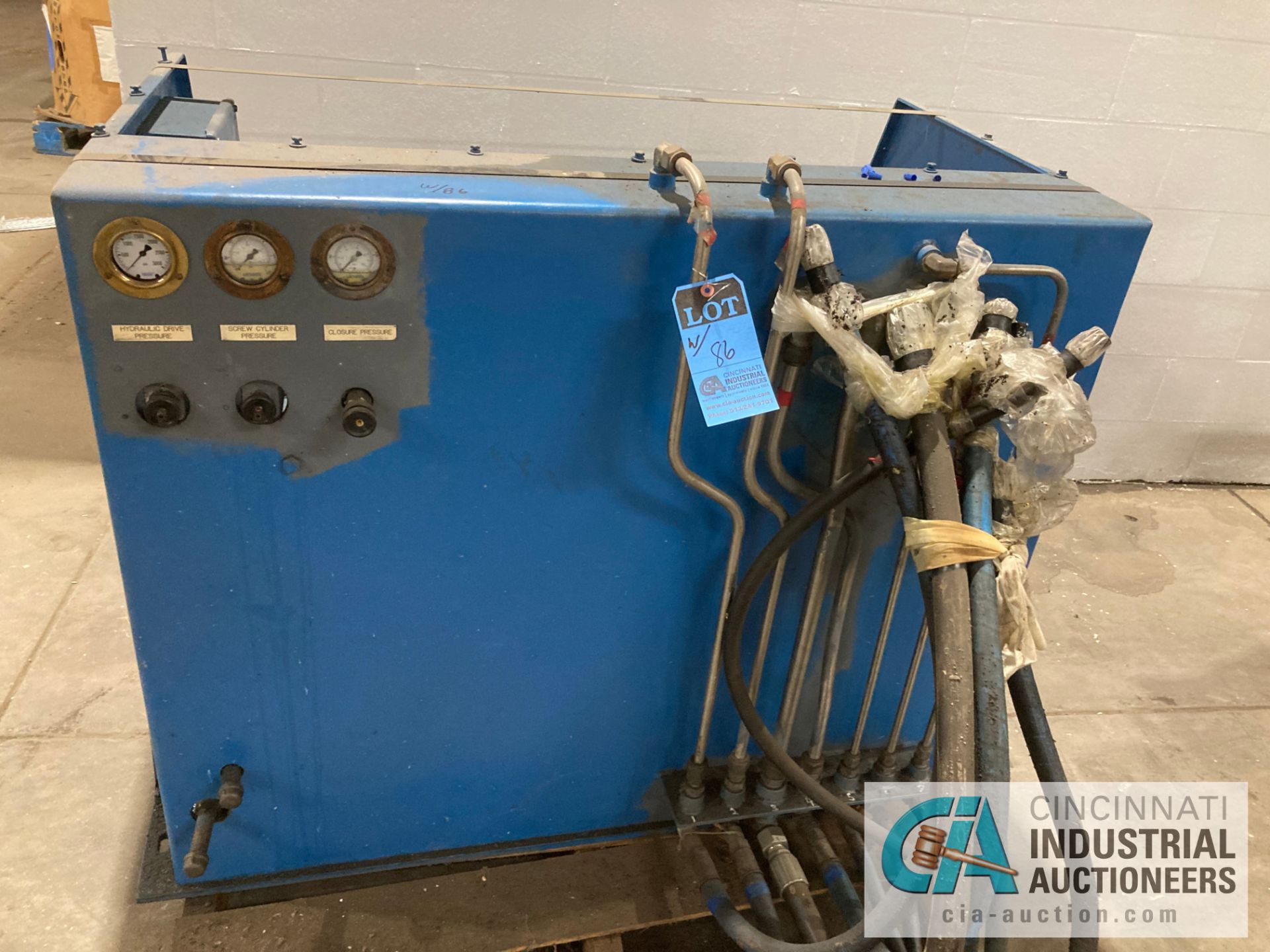 10" PERRIN MODEL CPS10-5148 HYDRUALIC SCREW PRESS WITH HYDRAULIC UNIT - Image 4 of 5