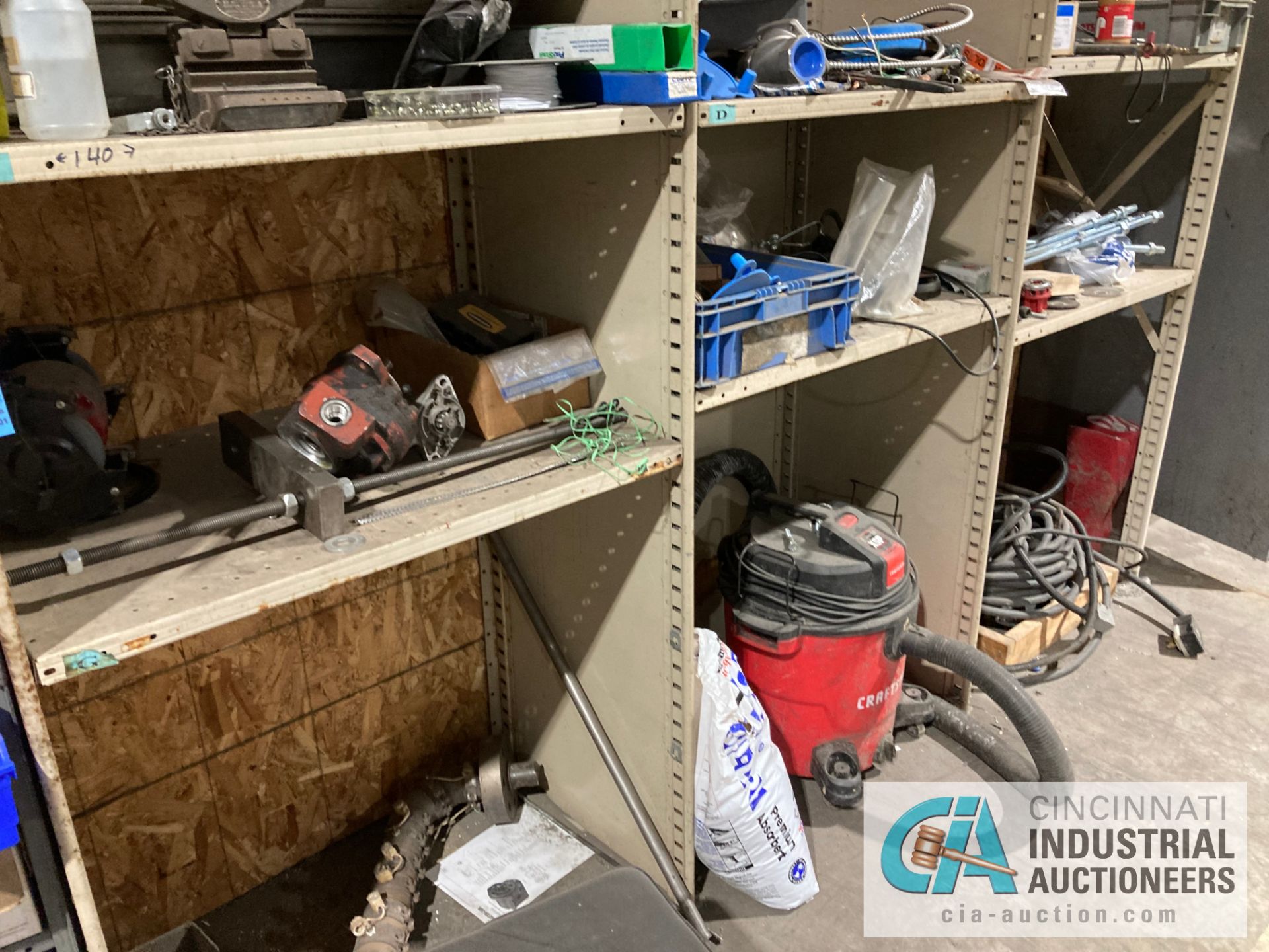 SECTIONS STEEL SHELVING WITH CONTENTS; PARTS AND MAINTENANCE ITEMS - Image 2 of 3