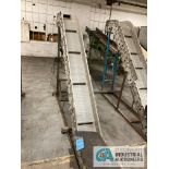 12" WIDE X 10' DYNA-CON RUBBER BELT INCLINE CONVEYOR